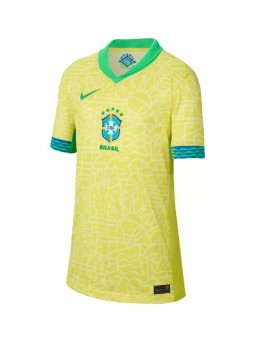 Brasilien Heimtrikot für Frauen Copa America 2024 Kurzarm